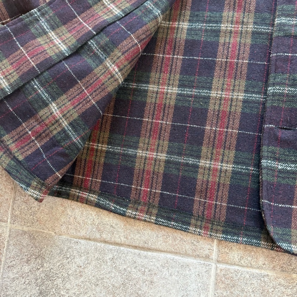 Manly Flannel Button Down Jacket Size Men NWT - Picture 5 of 9